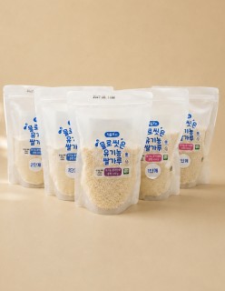 물로씻은 유기농쌀가루 6단계입자 (벌크 포장, 소분 포장)